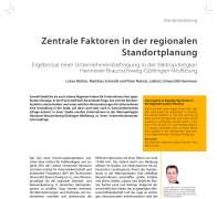 Zentrale Faktoren in der regionalen Standortplanung